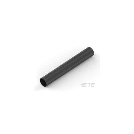 Raychem Heat Shrink Tube, Dual Wall, Polyolefin, 12 Id Before Shrink, 4:1 Shrink Ratio, Black HTAT-12/3-0-25MM